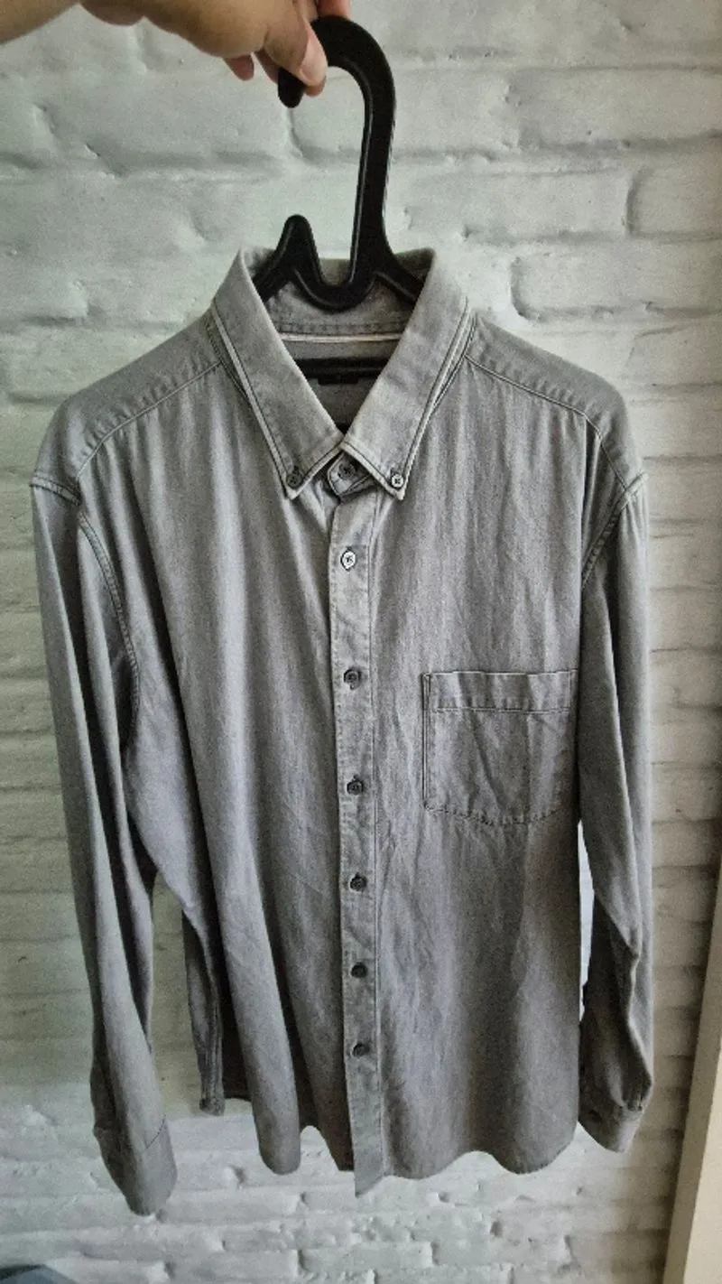 KEMEJA FLANEL UNIQLO XL ABU photo 1