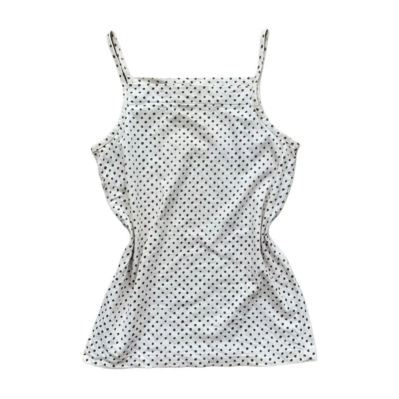 cream polkadot tanktop photo 1