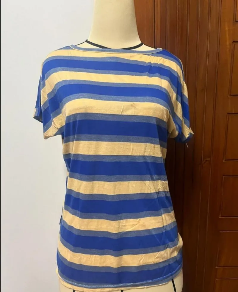 (NO NEGO, BACA DESC) Kaos Salur Biru dan Kuning photo 1