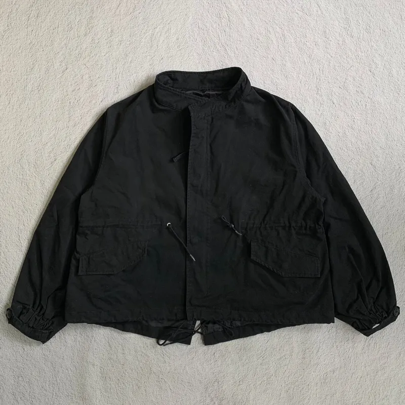 Lafudge Streetwear Casual Windbreaker Pria black photo 1