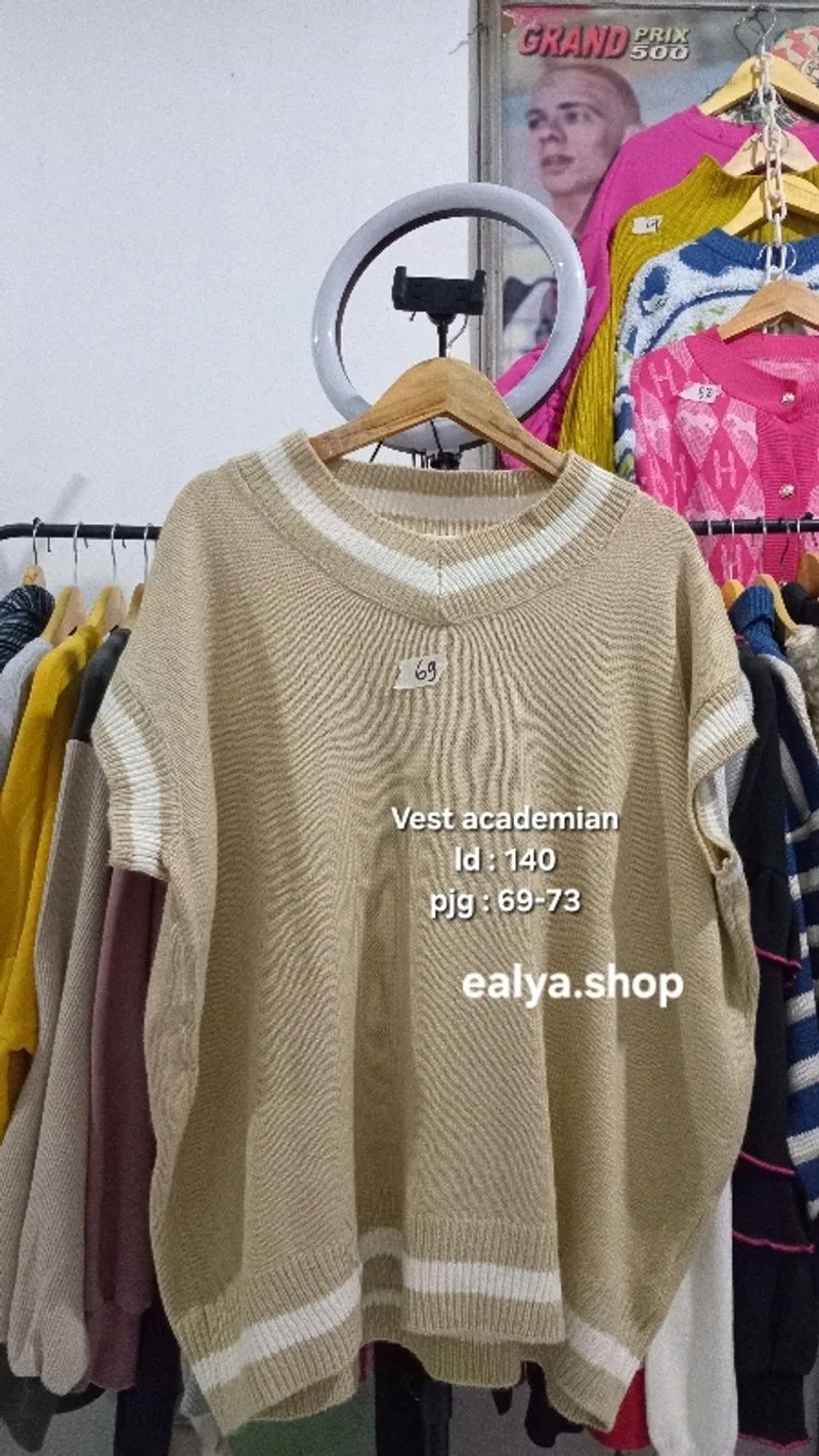Vest oversize academian unisex korean (KODE 68) photo 1