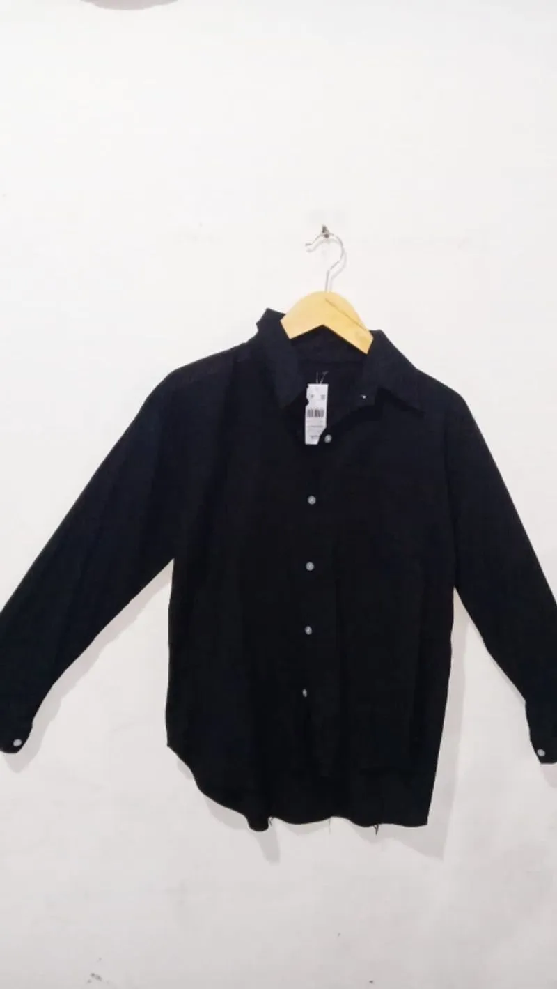 Kemeja basic hitam (KODE 78) photo 1