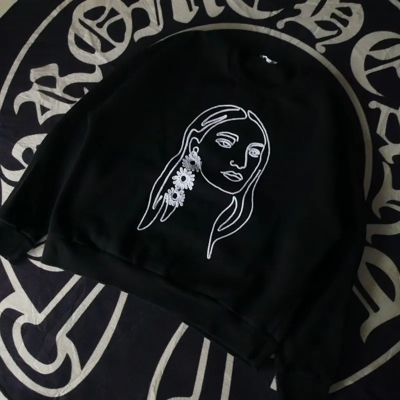 ZARA Y2K Luxury Sweatshirt Wanita black photo 1