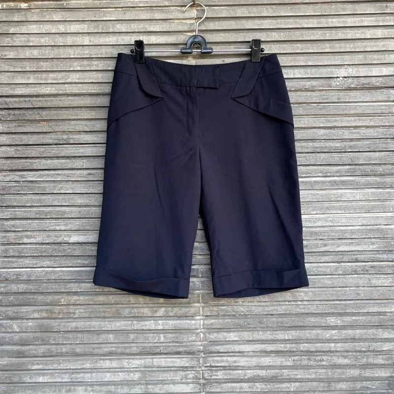 Celana Pendek Bermuda Biru Navy Gelap S.L Riahh Preloved photo 1