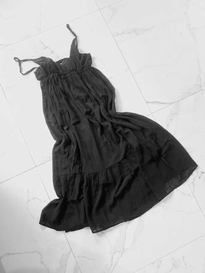 Dress Hitam Plisket Formal photo 1
