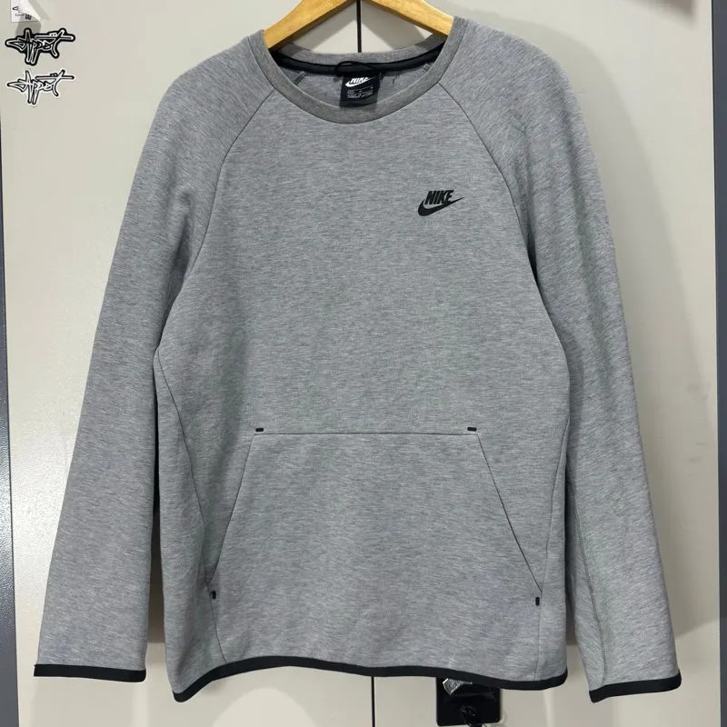 Nike Casual Sportswear Sweatshirt Pria white gray photo 1