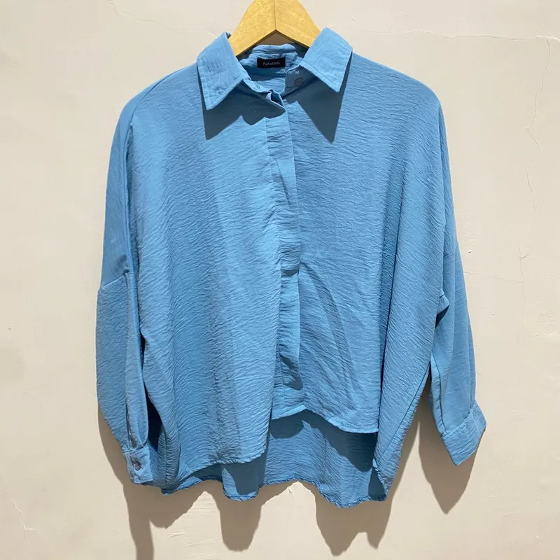 Casual Shirt Wanita blue photo 1