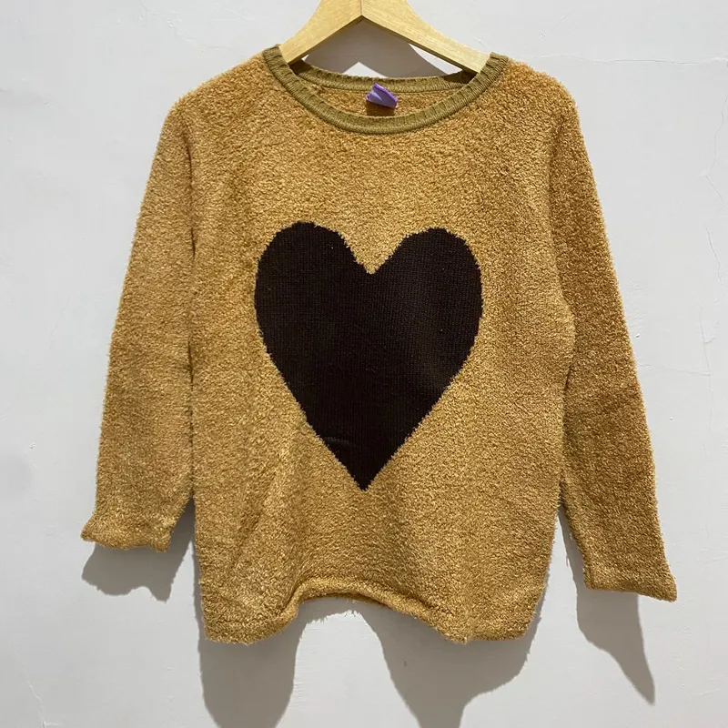 Casual Sweater Wanita brown photo 1