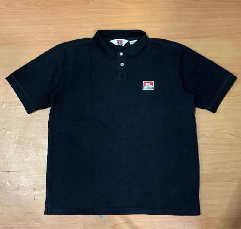 Ben Davis Luxury Casual Polo shirt Pria black photo 1