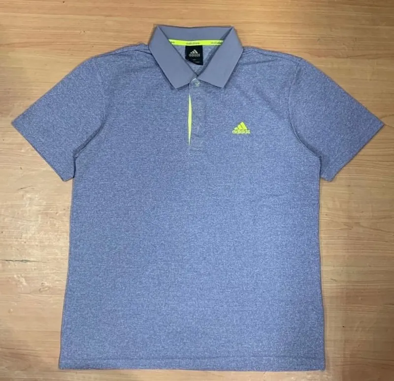 Adidas Casual Polo shirt Pria silver gray photo 1