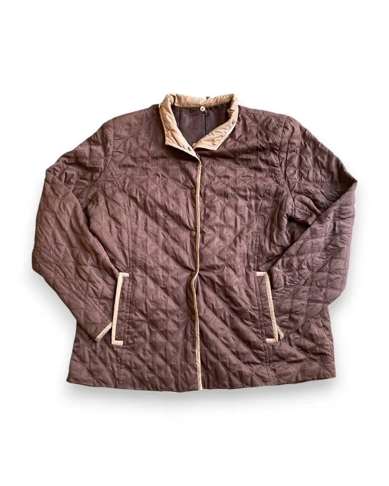 Jaket Unbrand Parka Quilted Puffer Barn Brown Jacket photo 1