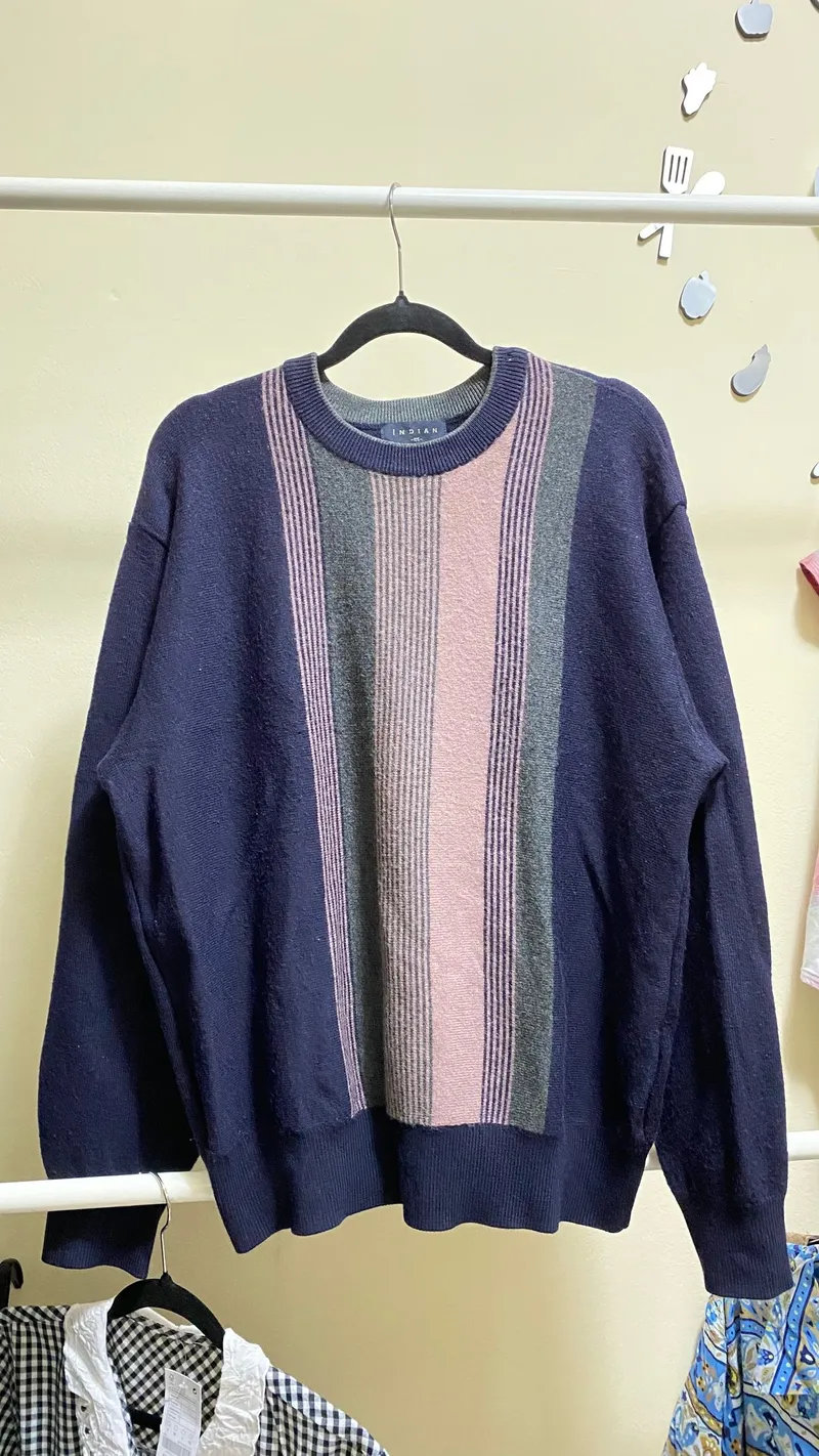 Indie Sweater Pria navy photo 1