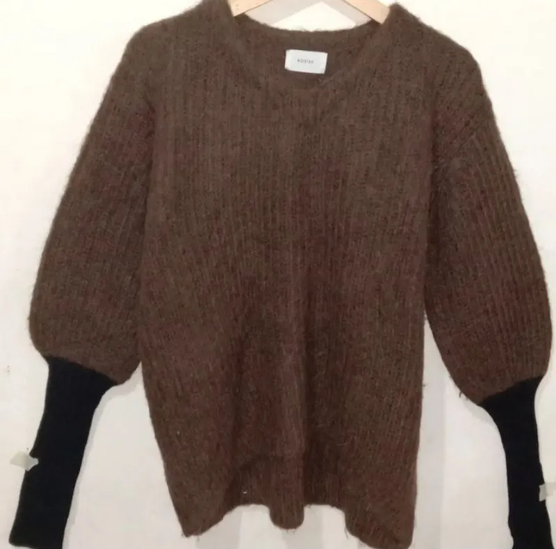 Sweater / Rajut fuzzy lengan balon (KODE 18) photo 1