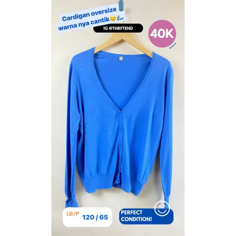 cardigan biru😍🌸 photo 1