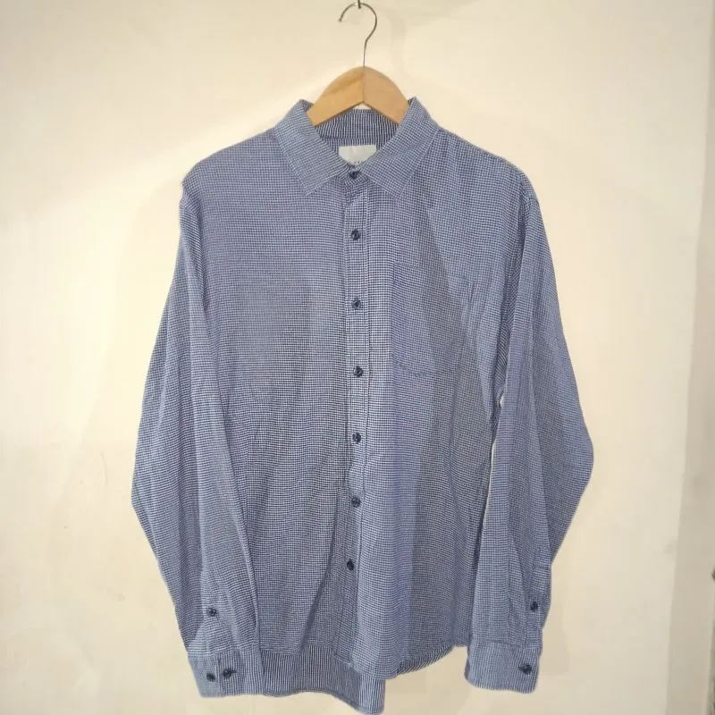 TBJ Nearby Kemeja Longsleeve Brand Casual Motif Houndstooth photo 1