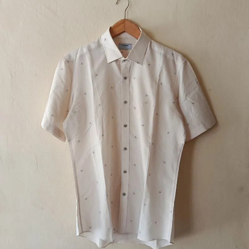 Renoma Paris Kemeja Brand Formal Motif Pesawat photo 1