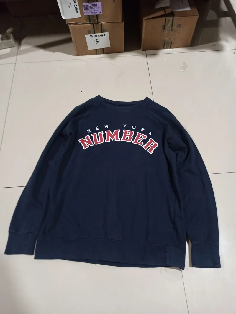 Streetwear Casual Sweatshirt Pria navy photo 1