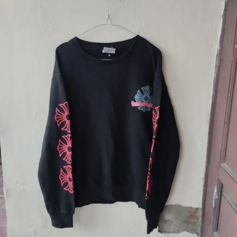 Crewneck Chrome heart Big logo Original photo 1