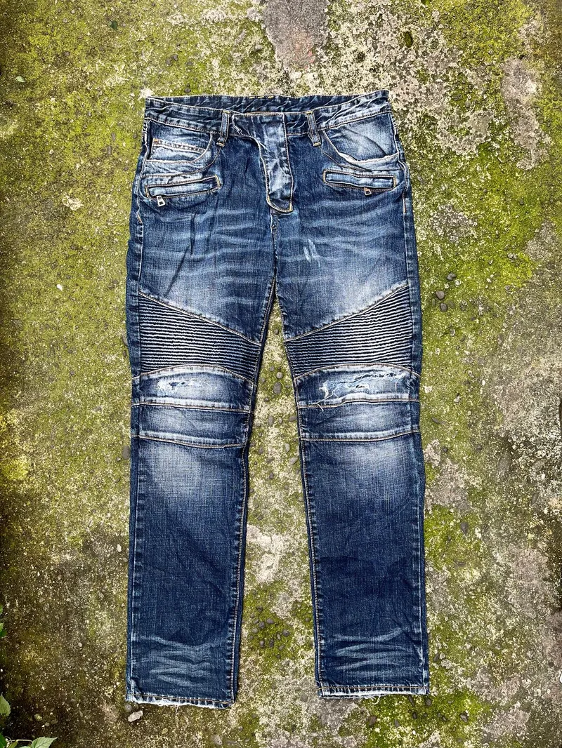 Balmain Biker Jeans Pria blue Preloved