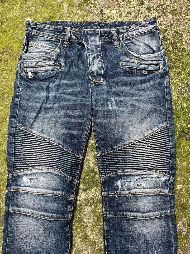 Mens Balmain Biker Jeans Balmain Jeans Sale BALMAIN BIKER JEANS