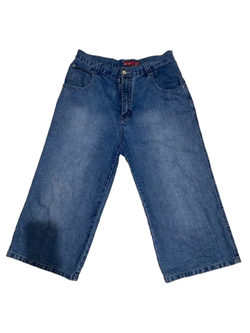 Streetwear Y2K Jeans Pria blue photo 1