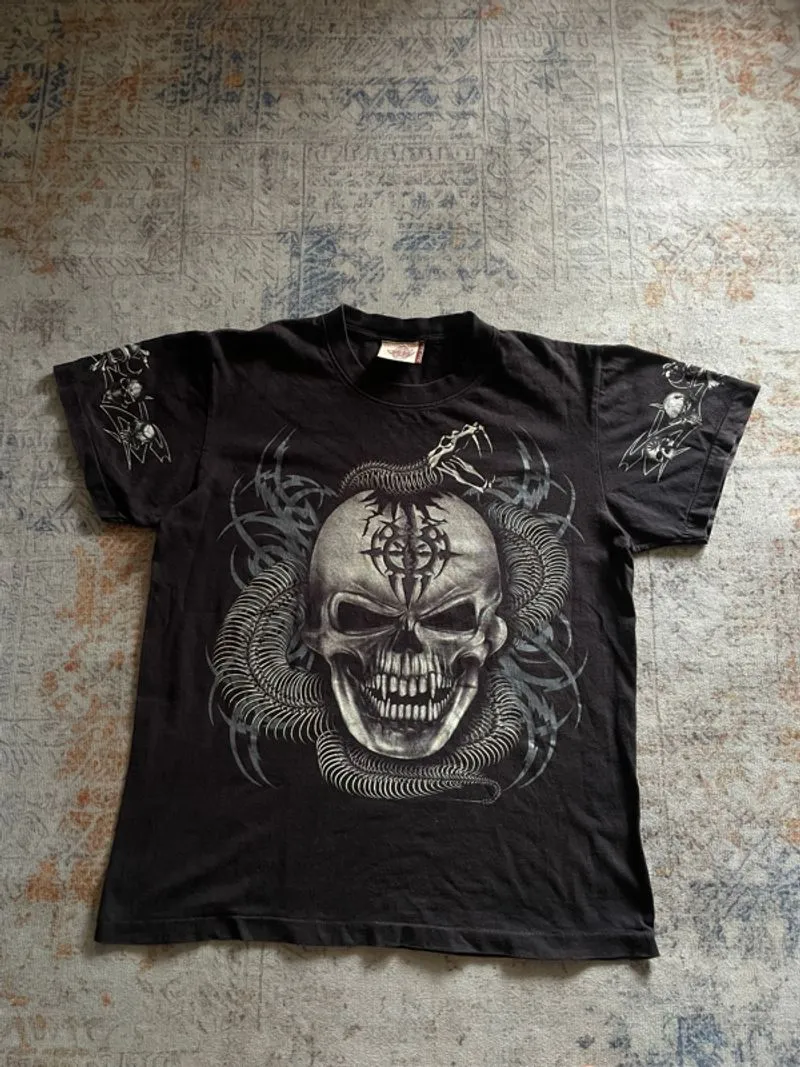 Rock Chang Skull Tribal Full Print Grunge Jesse Pinkman photo 1