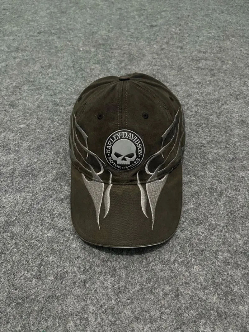 Harley Davidsion vintage cap flame photo 1