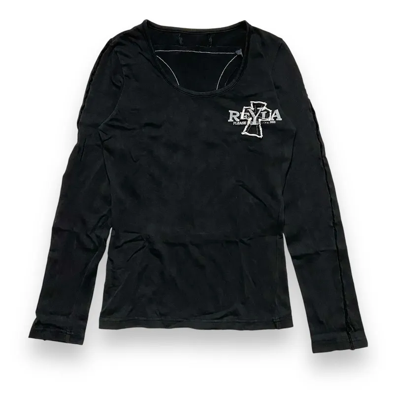 Streetwear Y2K T-shirt Wanita black photo 1