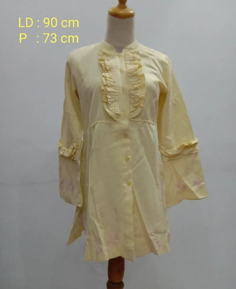 Kemeja Blouse Dengan Rampel Renda  photo 1