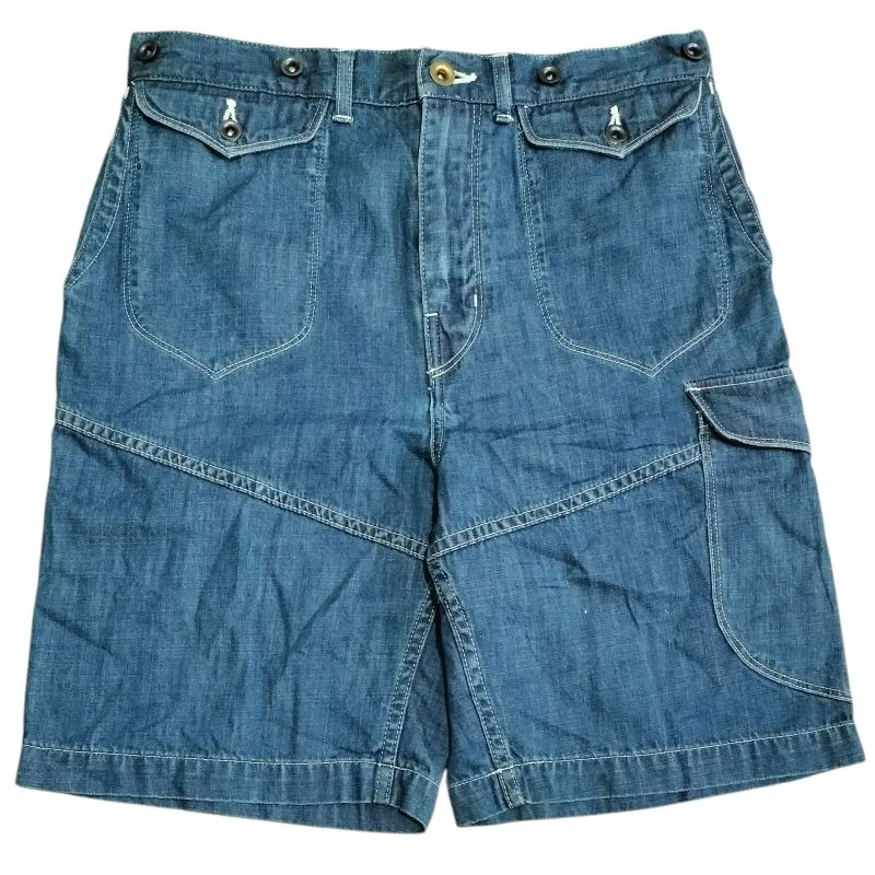 Shortpants Jorts Denim Cargo HERMAPHRDITE Celana Pendek Jean photo 1