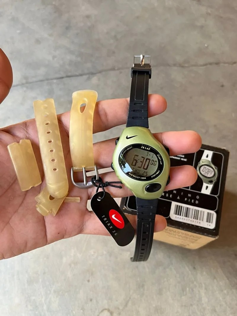 Rare vtg NIKE TRIAX WATCH, jam nike triax, jam tangan nike v