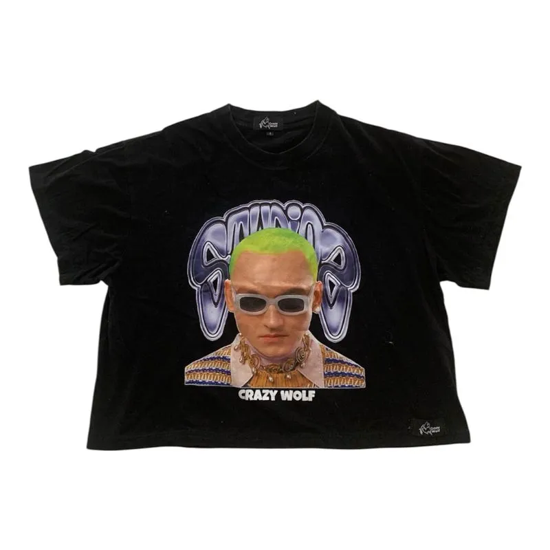 t shirt crazy wolf photo 1