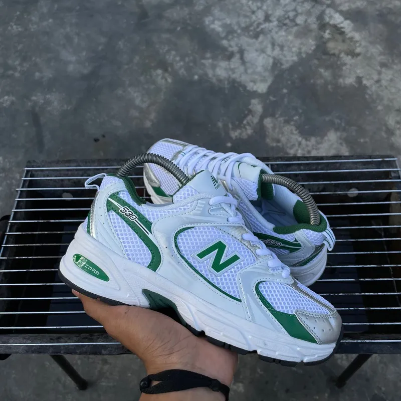 New Balance Gorpcore Cosplay Sneakers Wanita white green photo 1