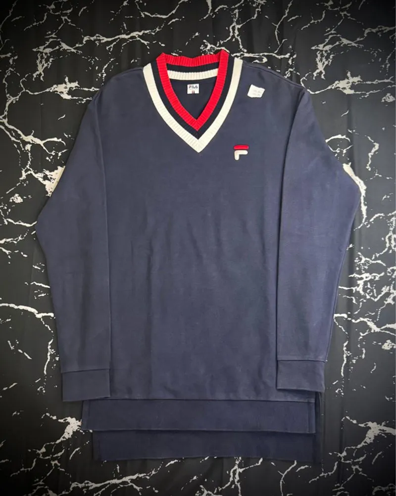 Fila vintage V-neck sweater photo 1