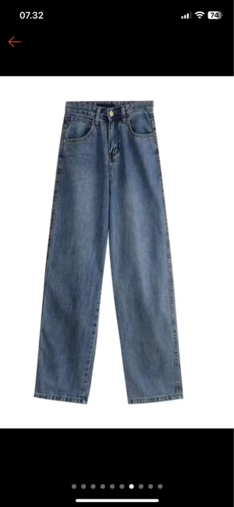 high waist biru retro photo 1