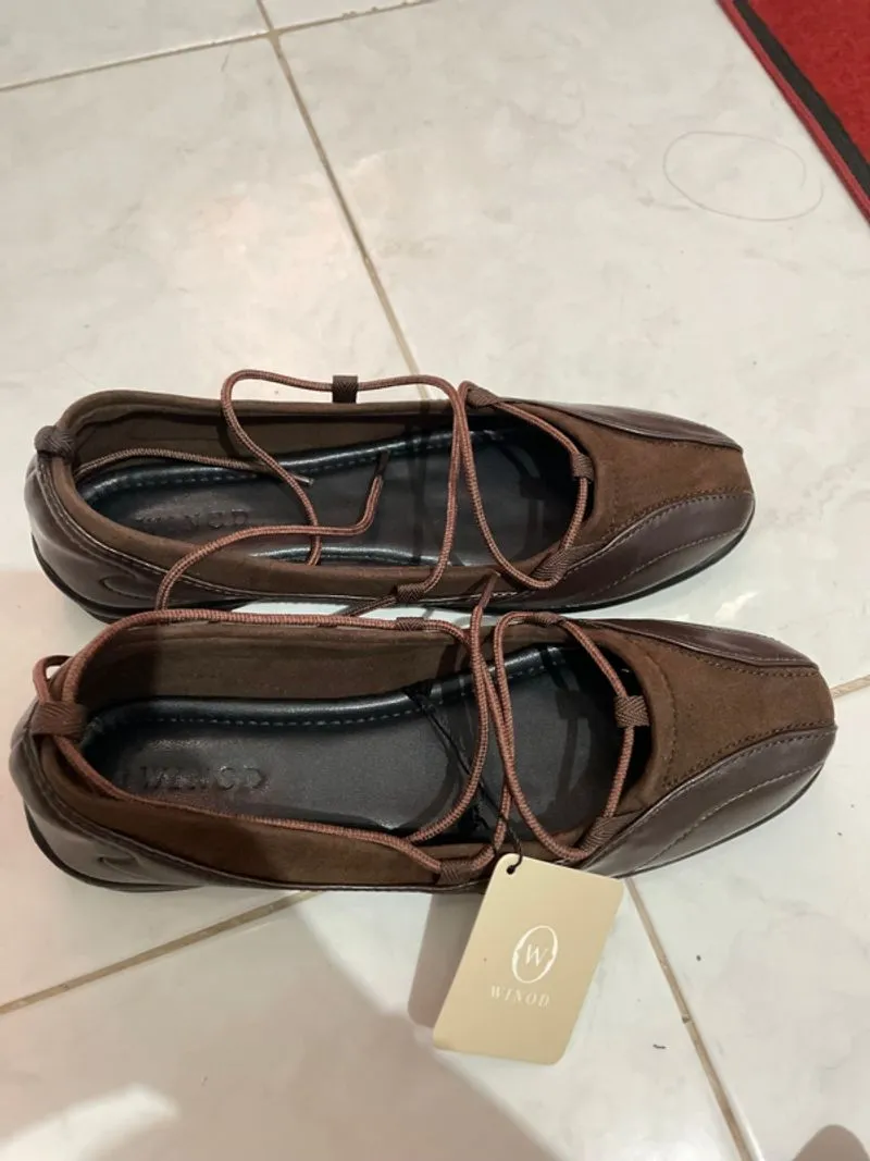 Flatshoes winod dark brown photo 1