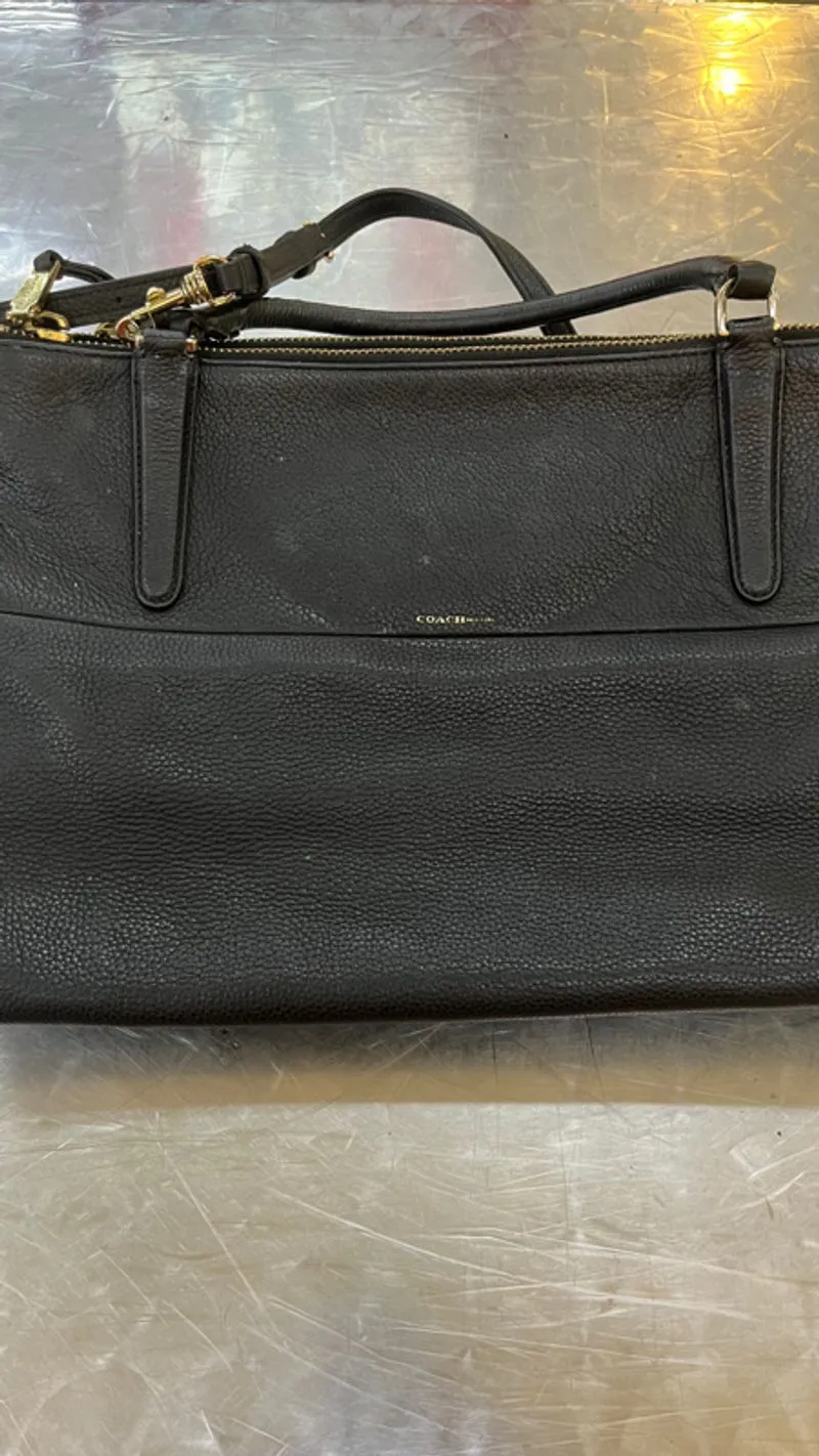 COACH BOROUGH SHOULDER BAG IN CROSSGRAIN LEATHER F35833 Preloved