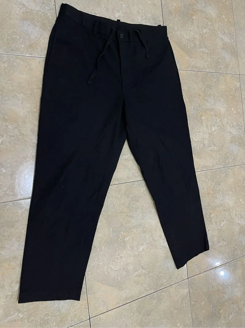 Longpants celana panjang formal Uniqlo ankle black size 32-3 photo 1