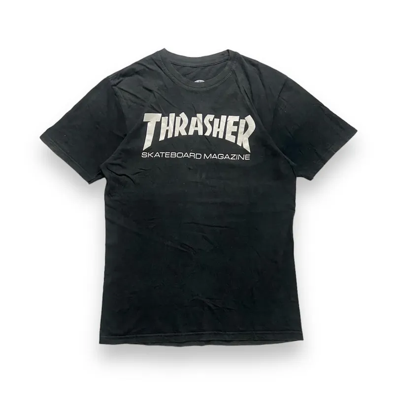 Thrasher Streetwear Skater T-shirt Pria black photo 1