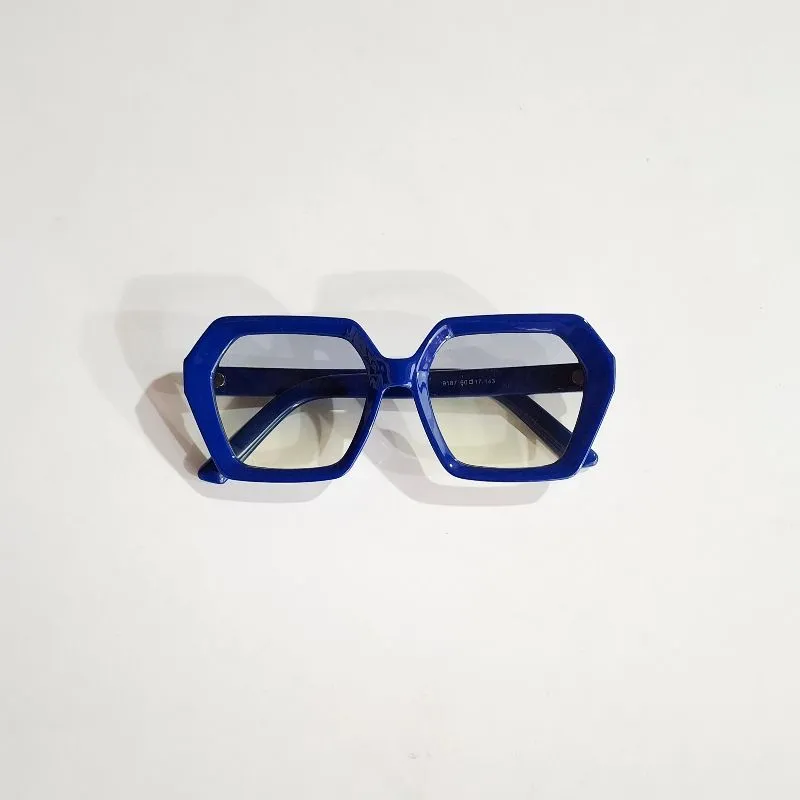 Kacamata Hexagon Blue photo 1