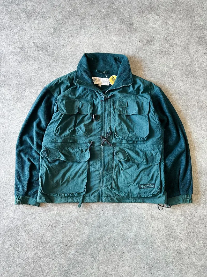 Columbia Gorpcore Streetwear Windbreaker Pria green photo 1
