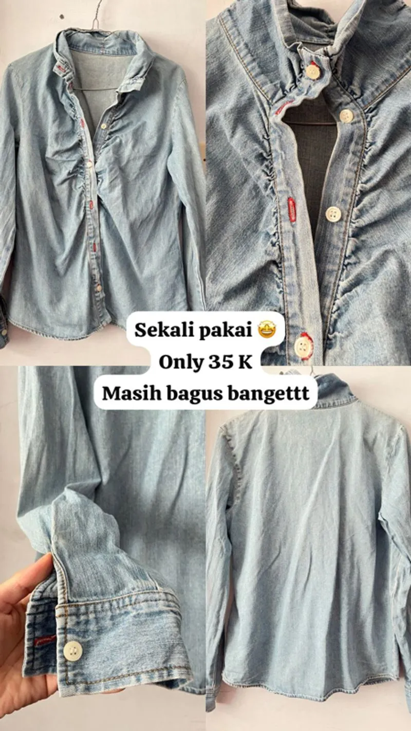 Kemeja denim photo 1