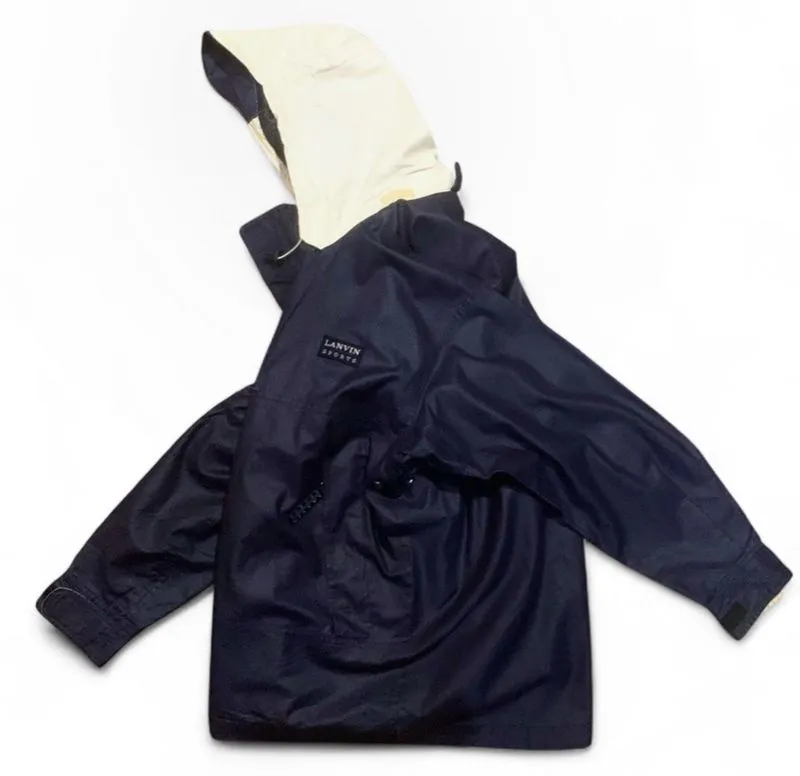 Lanvin paris Outdoor Jacket Hooded Navy Authentic photo 1