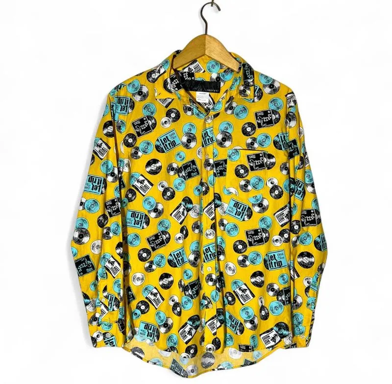 Rovtski Japan Jazz shirts Long sleeves Yellow Original photo 1