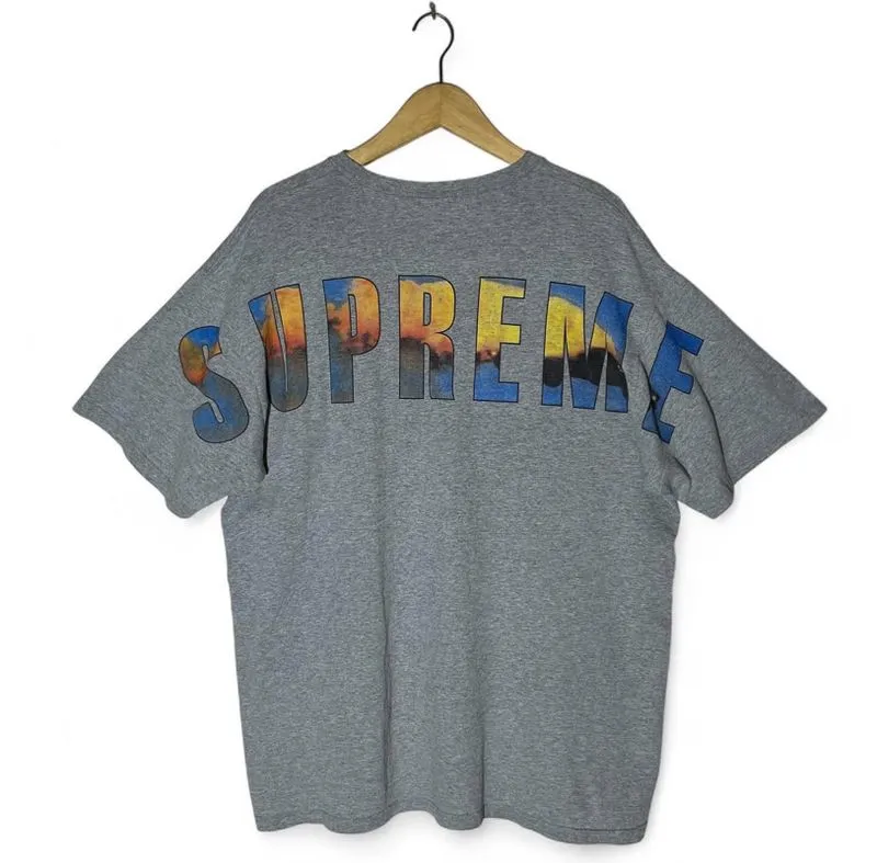 Supreme FW17 Crash tee Grey Original photo 1