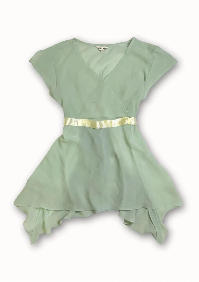 top blouses sage green y2k vintage babydoll photo 1
