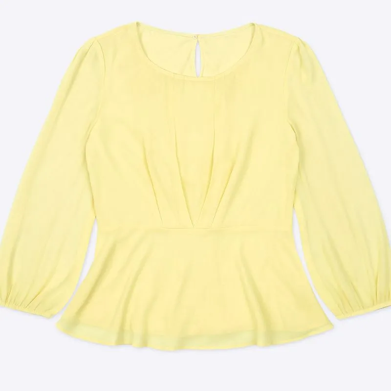 Blouse Lengan Panjang Atasan Wanita/Ribbon Blouse/Blouse Cas photo 1