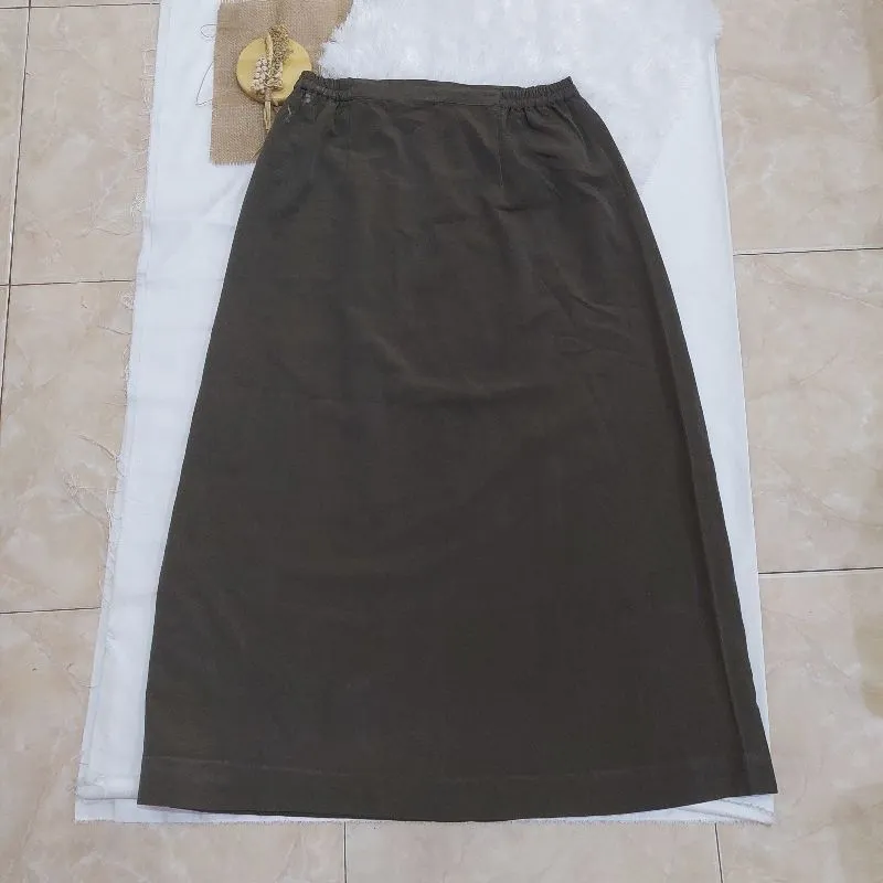 rok panjang/midi long skirt hijau  photo 1