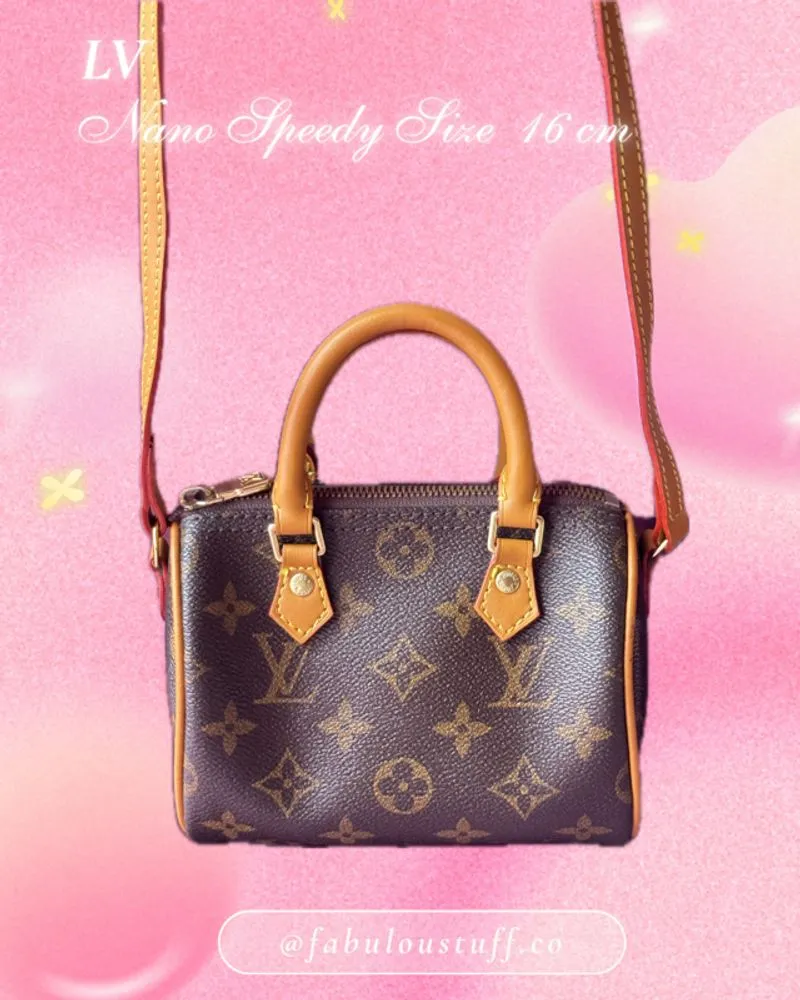Preloved LV Louis Vuitton - Nano Speedy Vintage Kulit Matang photo 1