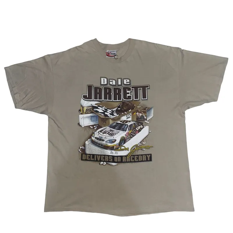Chase Nascar Casual T-shirt Pria tan photo 1